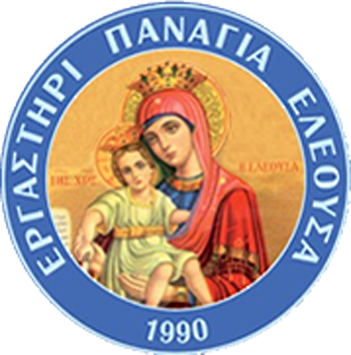 Partner Pangia logo is is a renaissance  style paining of a mother holding a child, in a blue circle logo.
